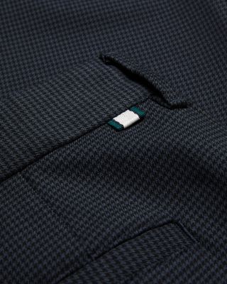 Micro Houndstooth Slim Fit Pants