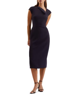 Ted Baker Bayree Asymmetric Midi Dress | Bloomingdale's