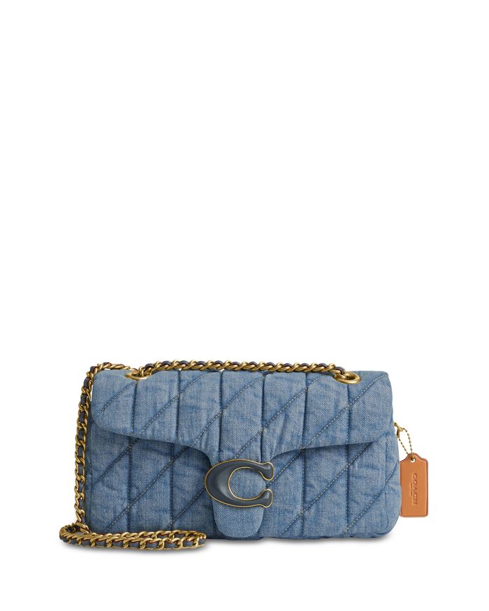 Tabby Small Quilted Denim Shoulder Bag