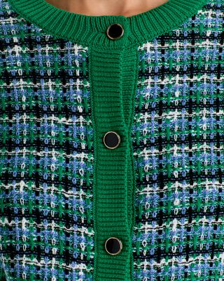 Textured Button Front Cardigan