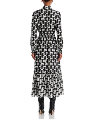 Smocked Long Sleeve Dress