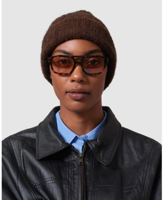  HYER GOODS Upcycled Cashmere Rib Beanie