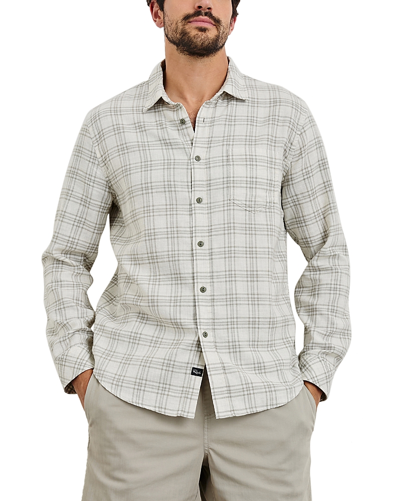 Rails Wyatt Printed Button Front Shirt In Desert Sage
