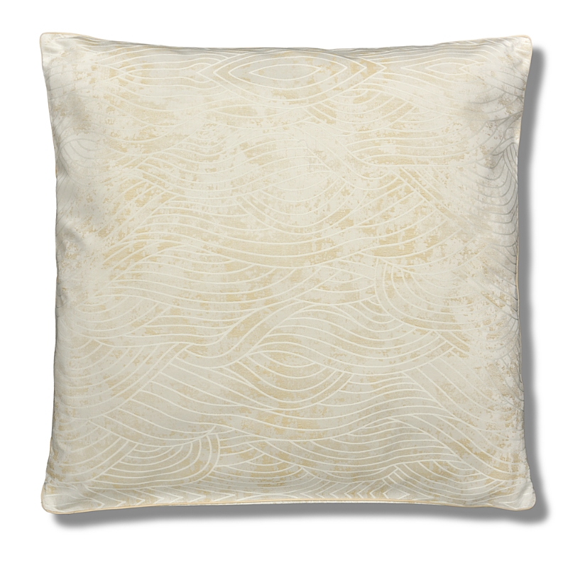 Dea Luxury Linens Dea Palm Beach Tc Pelago Jacquard Euro Sham In Ivory