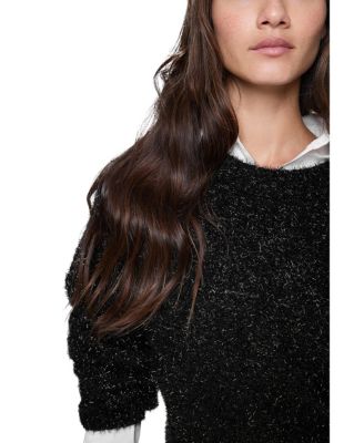  Henley Lurex Sweater