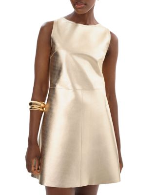 Lozana Reversible Leather Mini Dress