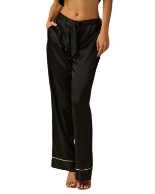 KIKI DE MONTPARNASSE - Kiki Silk Lounge Tie Up Pant