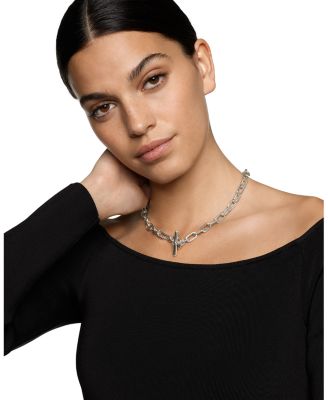 DY Madison&reg; Toggle Chain Necklace in Sterling Silver, 8.5mm