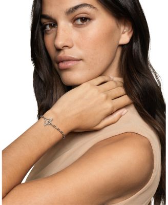 DY Madison&reg; Toggle Chain Bracelet in Sterling Silver with Diamonds