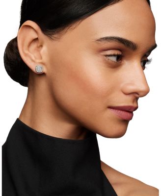 Petite Albion&reg; Stud Earrings with Pav&eacute; Diamonds
