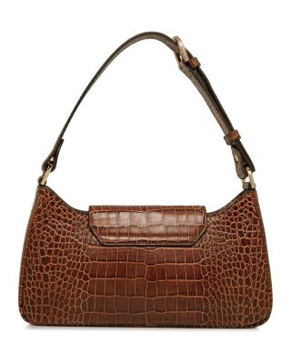 Multrees Omni Zipped Soft Embossed Croc Shoulder Bag