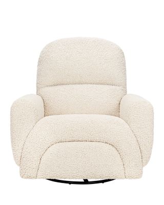 Rainbow Recliner and Swivel Glider in Teddy Loop