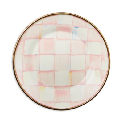 Rosy Check Appetizer Plates, Set of 4