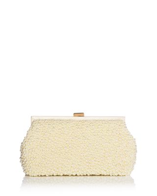 AQUA - Faux Pearl Evening Clutch - Exclusive