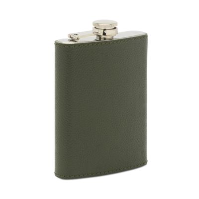 Warren Stainless Steel and Full Grain Leather Flask 