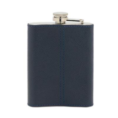 Warren Stainless Steel and Full Grain Leather Flask 