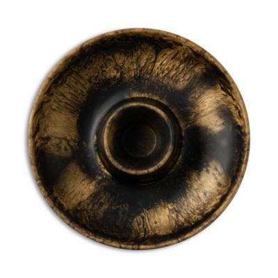 Hugo Black and Gold Swirled Resin Chip and Dip Bowl 