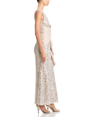 Sleeveless Ruffle Gown