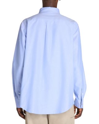 Cotton Embroidered Logo Button Down Shirt 