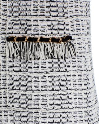 Fringe Trim Shift Dress