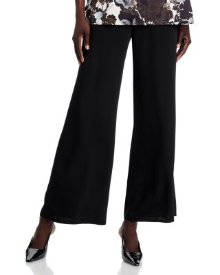 Crepe Wide Leg Pants