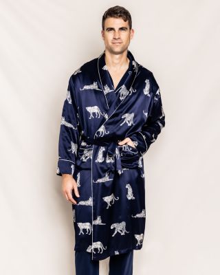 Men's Mulberry Silk Panth&egrave;re de Nuit Robe