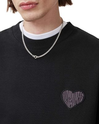 Lover Heart Patch Relaxed Fit Sweatehsirt