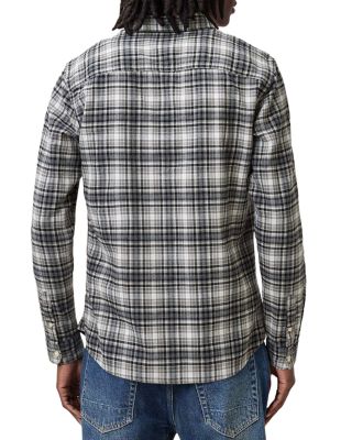  Gratton Check Slim Fit Button Down Shirt