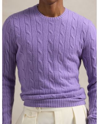 Cashmere Cable Knit Crewneck Sweater