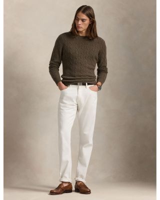 Cashmere Cable Knit Crewneck Sweater