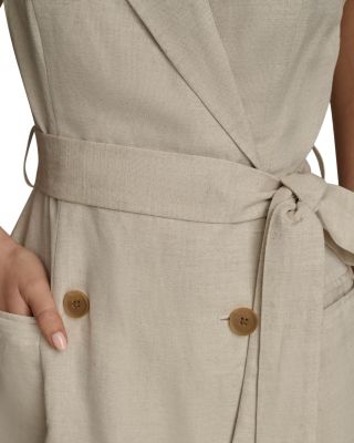 Belted A Line Midi Dress
