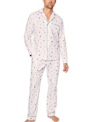 Petite Plume - Jingle Paws Brushed Cotton Twill Printed Pajama Set