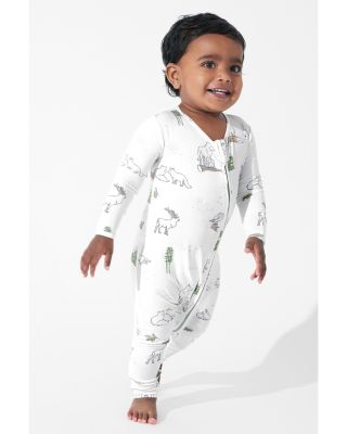 Unisex Winter Forest Animals Convertible Footie - Baby