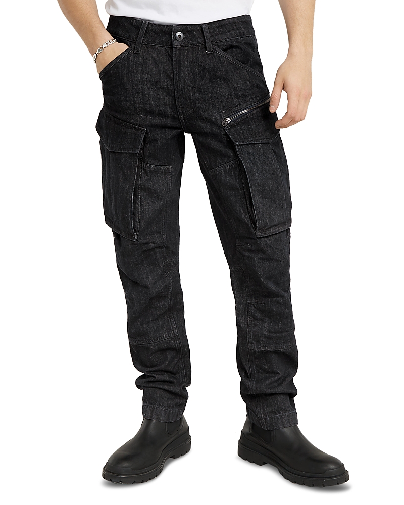 G-star Raw Rovic Zip 3d Coated Cargo Jeans In Worn In Monolith In Worn In Monolith