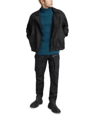 Rovic Zip 3D Coated Cargo Jeans in Worn In Monolith  