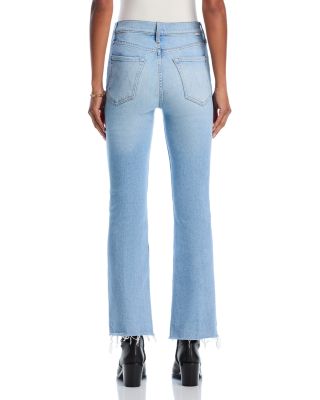The Tripper Flood High Rise Fray Flare Jeans in Look Ma No Hands