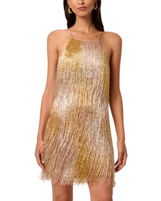 Amelia Beaded Fringe Mini Dress