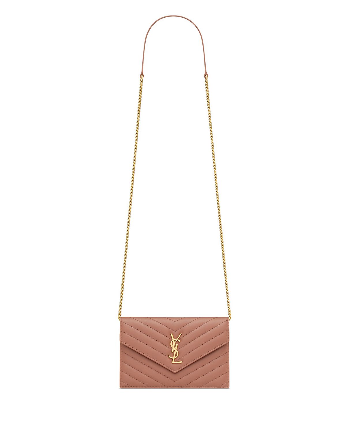 Saint Laurent Cassandre Envelope Chain Wallet