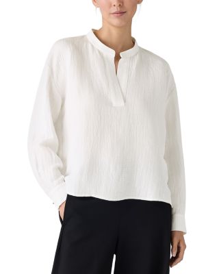 Eileen Fisher - Mandarin Collar Top