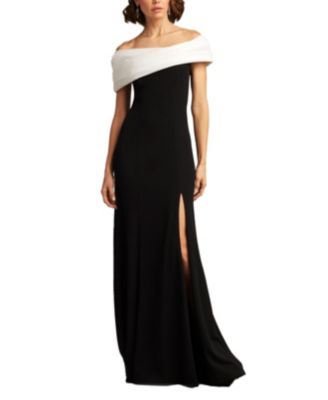 Dalton Contrast Off-Shoulder Gown
