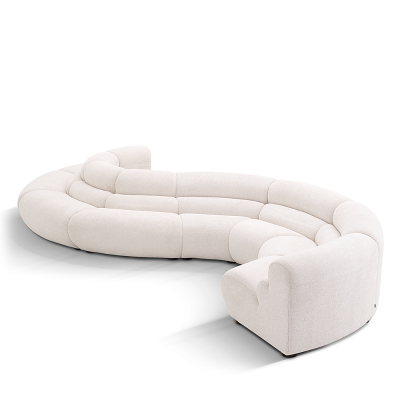 Eichholtz Lindau 4 Piece Sectional Sofa In Lyssa Off White