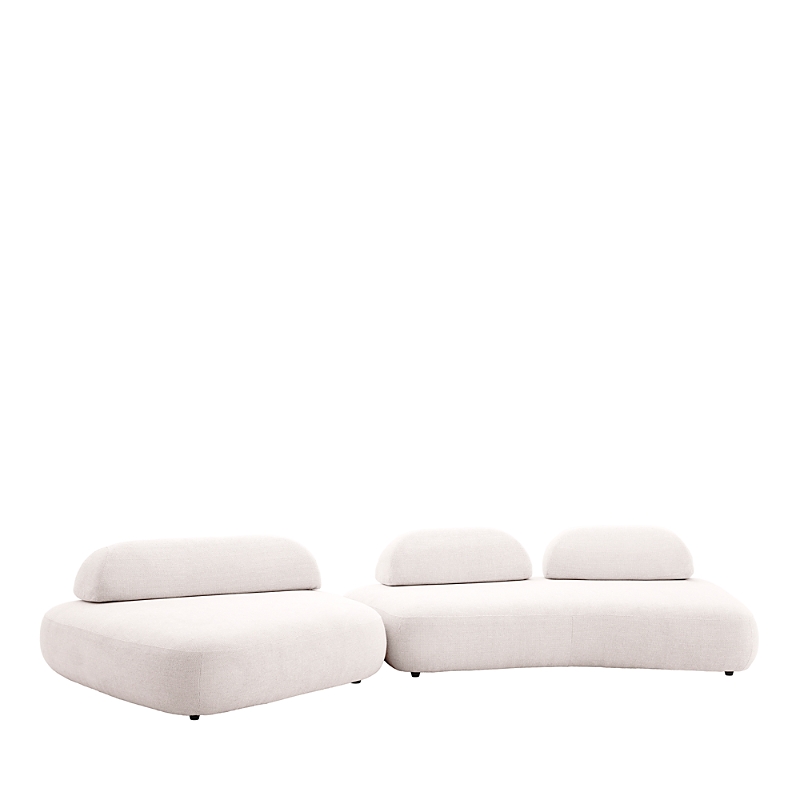 Eichholtz Residenza 2 Piece Sectional Sofa In Lyssa Off White