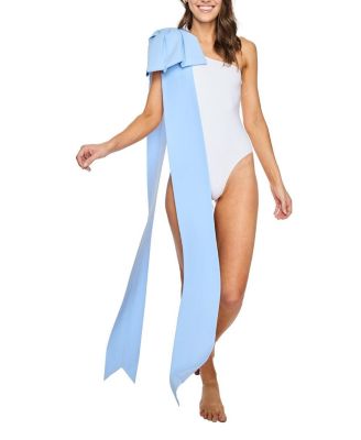  Milly White with Bow Swimsuit