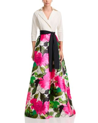 Taffeta Shirt Dress Gown