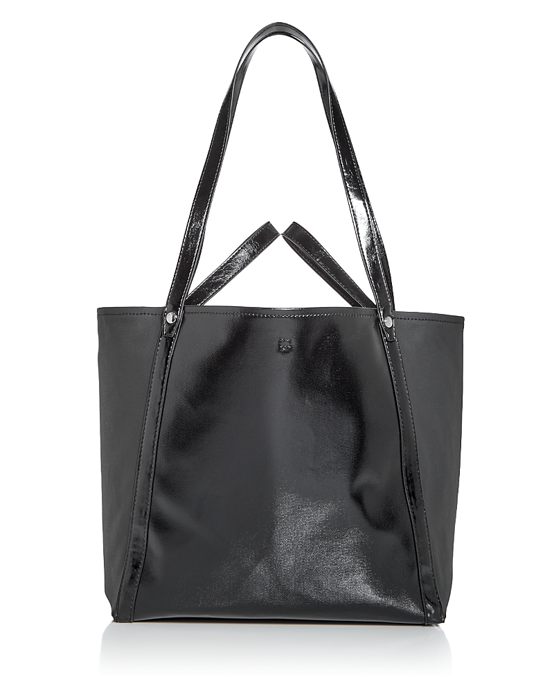 Rag & Bone Jet Coated Canvas Tote In Black