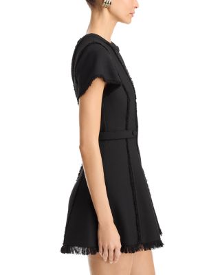 Anielle Frayed Trim Mini Dress