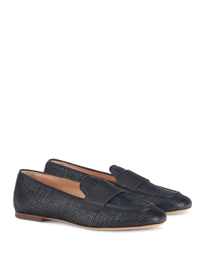 Agl Attilio Giusti Leombruni Agl Sheryl Raffia Loafer In Night
