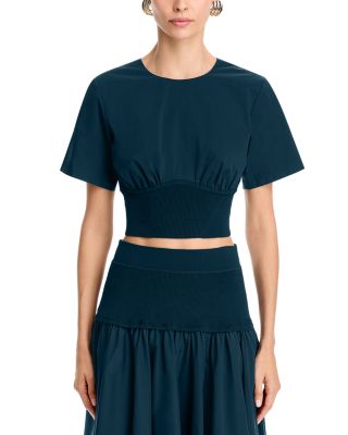 Adair Short Sleeve Crewneck Crop Top