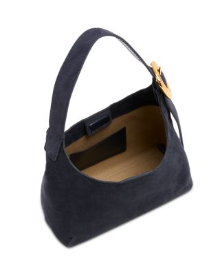 Puff Suede Shoulder Bag