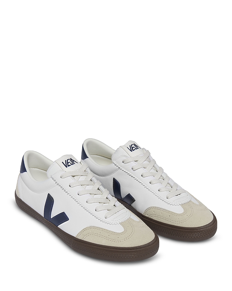 Veja Volley Leather Low-top Sneakers In White